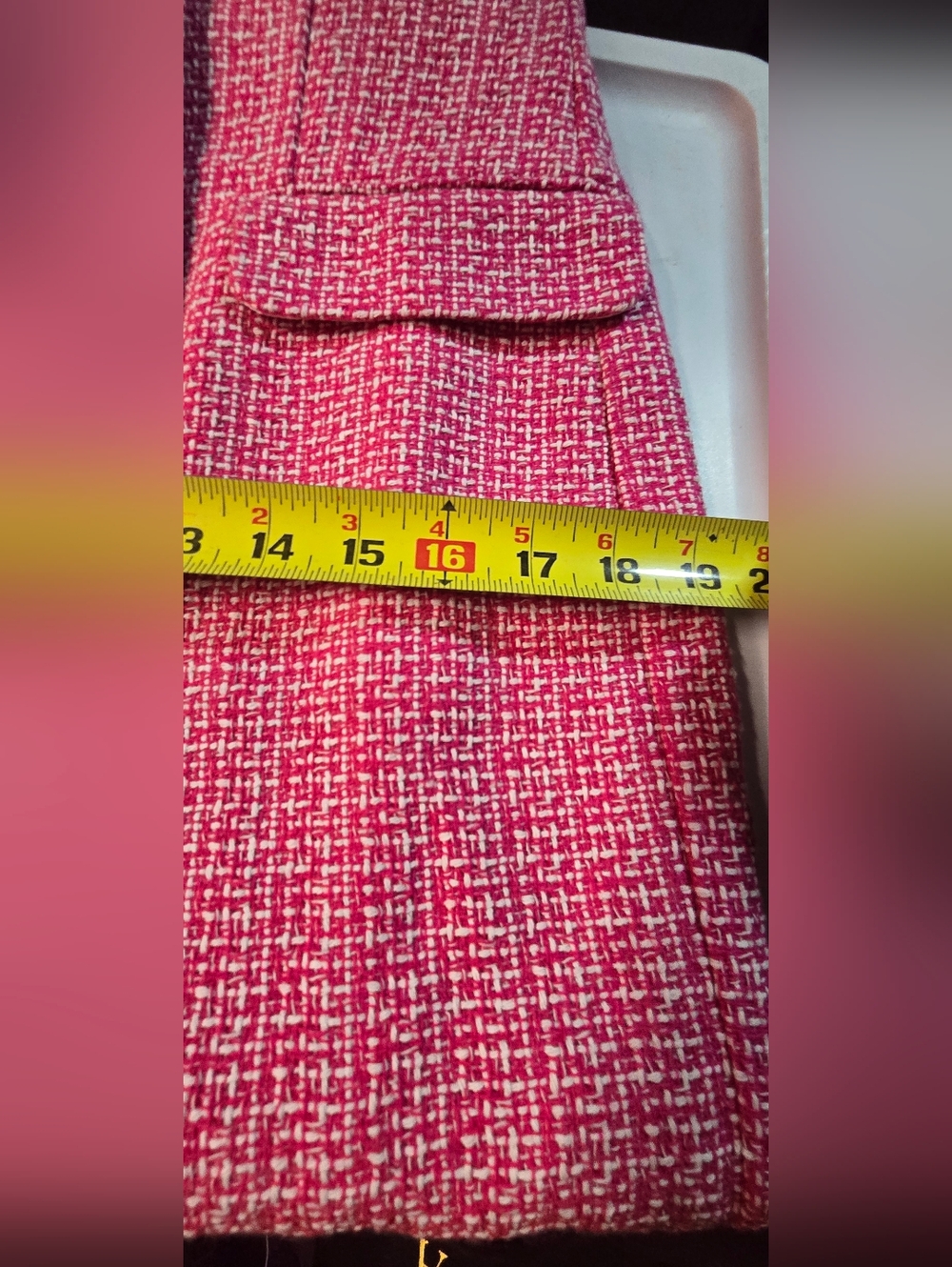 Nicole Miller Pink and White Patterned Garment - Picture 9 of 13